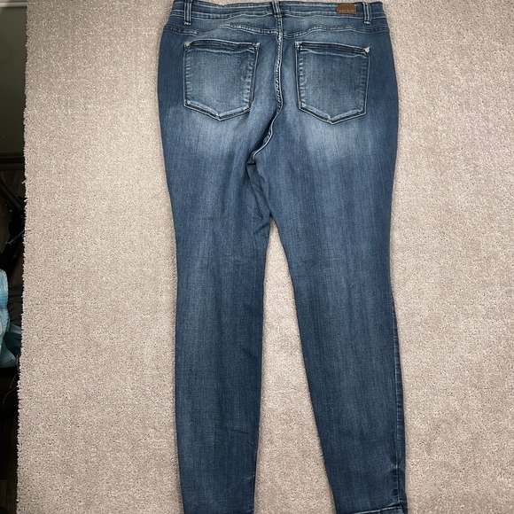 Judy Blue Jeans Women 22W Blue JB82419DKPL Skinny Fit Stretch Denim - Picture 10 of 11